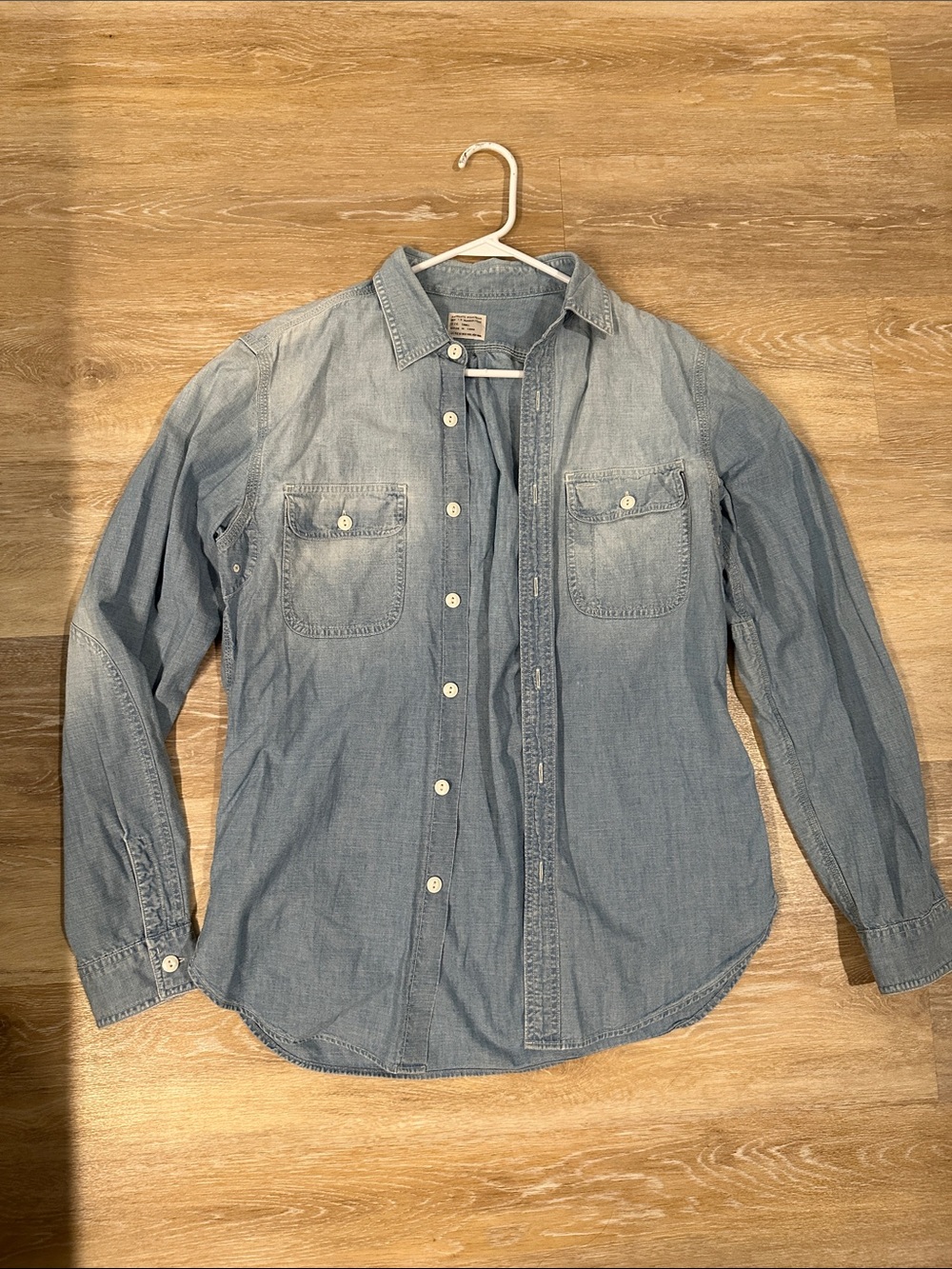 J. Crew Light Blue Denim Button-Up Shirt